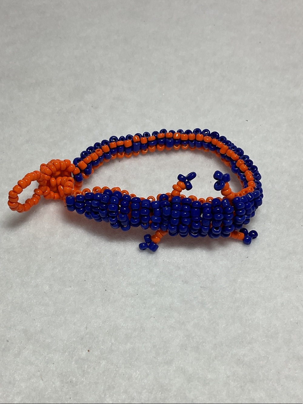 Florida Gators Handcrafted Blue & Orange Beaded Bracelet
